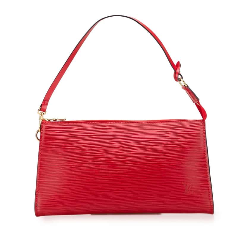 Louis Vuitton Epi Pochette Accessoires Red Leather Good condition - Front View