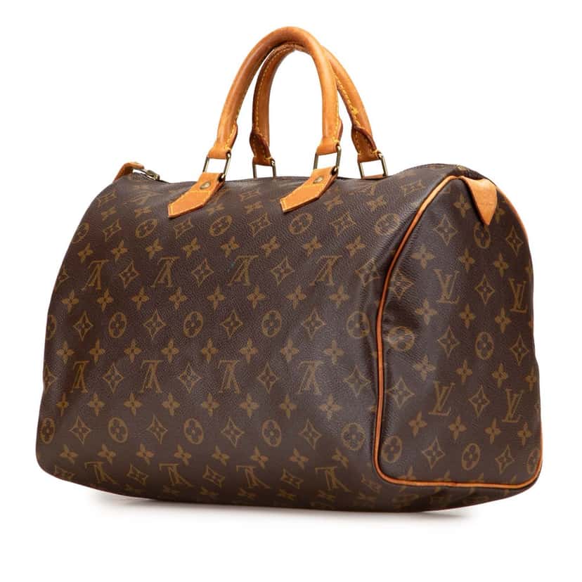 Louis Vuitton Monogram Speedy 35 Brown Canvas Good condition - Back View