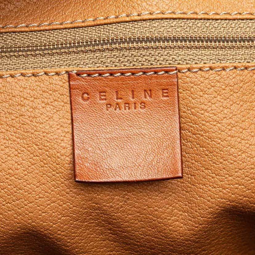 Celine Macadam Coated Canvas Handbag Brown Canvas Good condition - Box View
