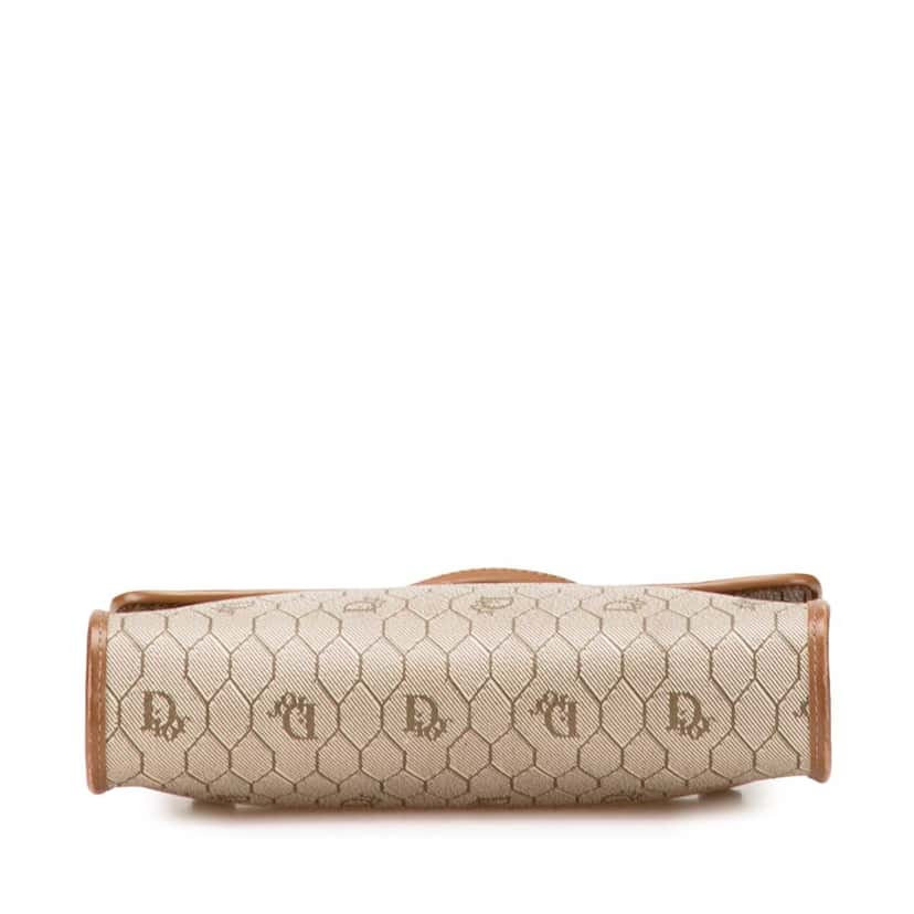 Dior Honeycomb Coated Canvas Crossbody Brown Canvas Good condition - Inside View