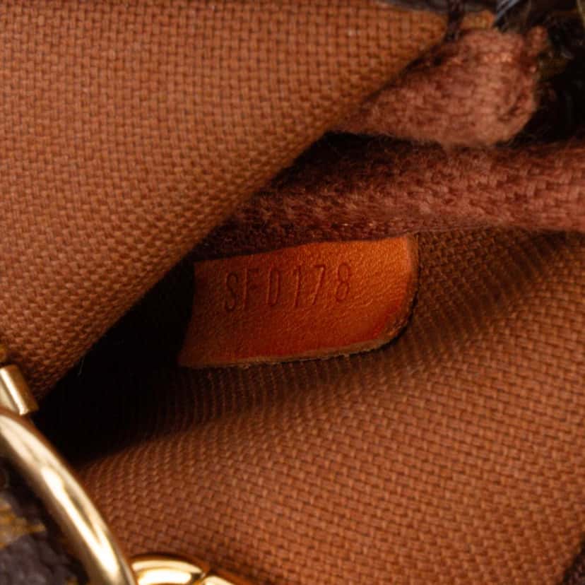 Louis Vuitton Monogram Mini Pochette Accessoires Brown Canvas Good condition - Box View