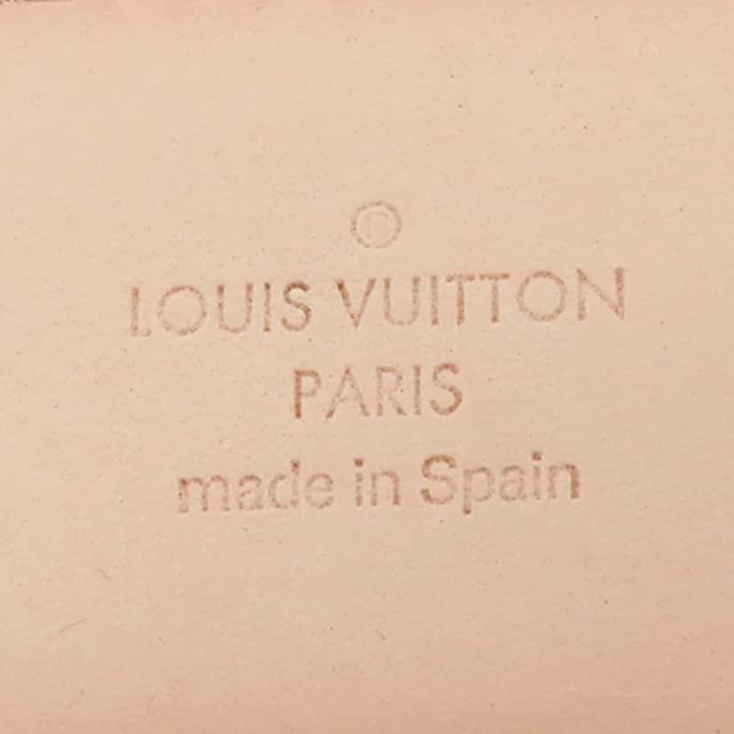 Louis Vuitton Damier Azur Initiales Belt White Canvas Good condition - Back View