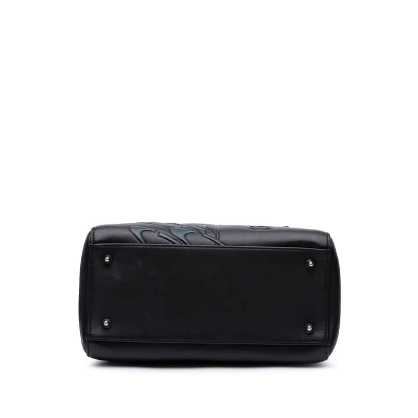 Dior Medium Calfskin Paradise Lady Dior Black Leather Good condition - Inside View