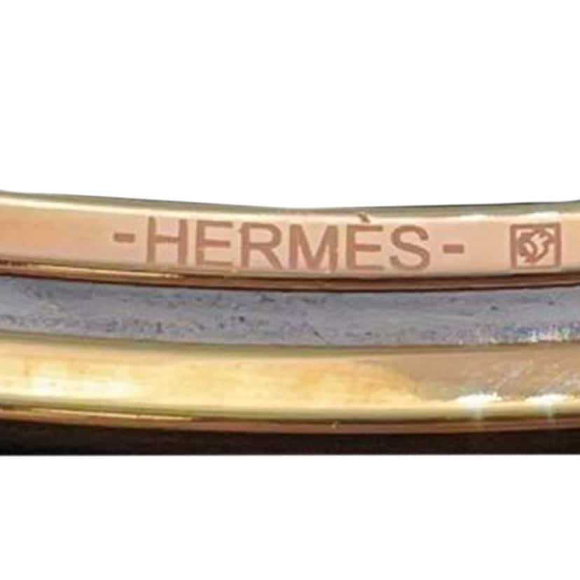 Hermès Extra Narrow Enamel Uni Bangle Pink Good condition - Model View