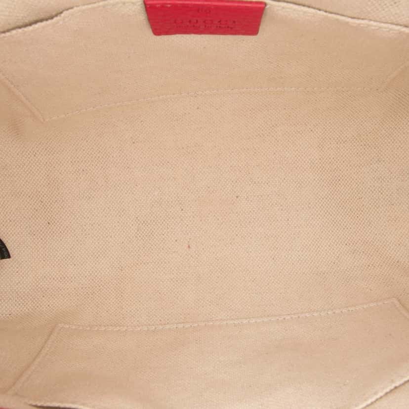 Gucci Mini Bicolor Calfskin Bamboo Shopper Satchel Pink Leather Good condition - Model View
