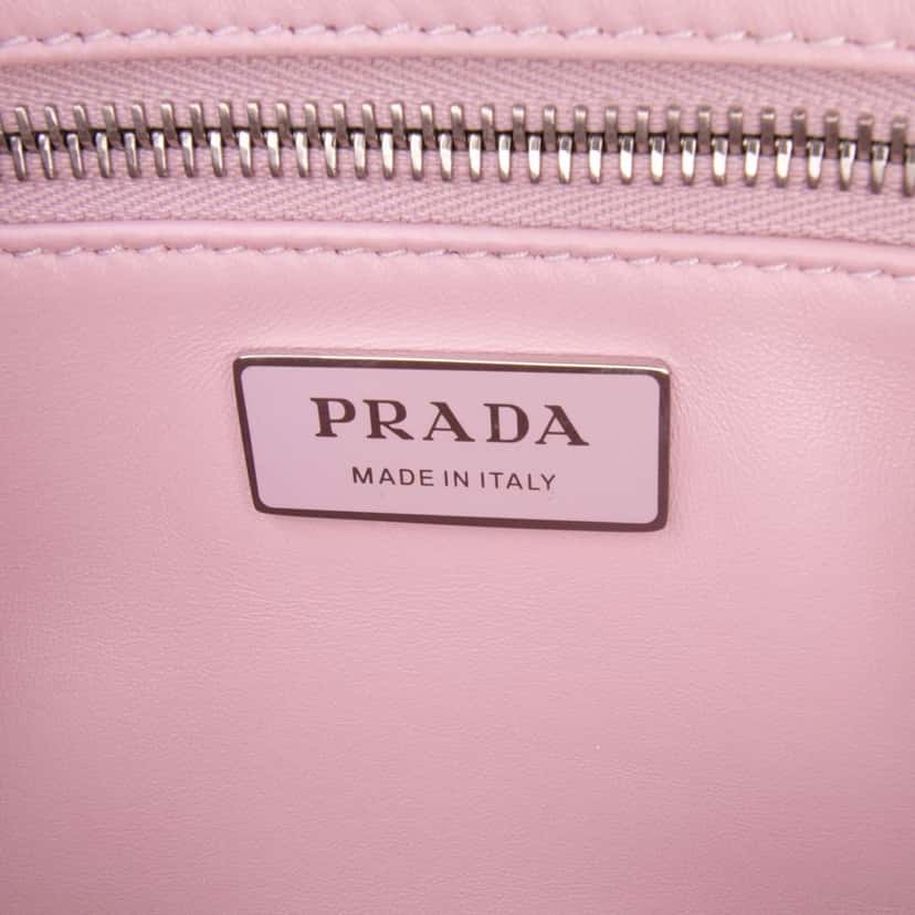 Prada Medium Nappa Antique Re-Edition 2001 Satchel Pink Leather Good condition - Box View