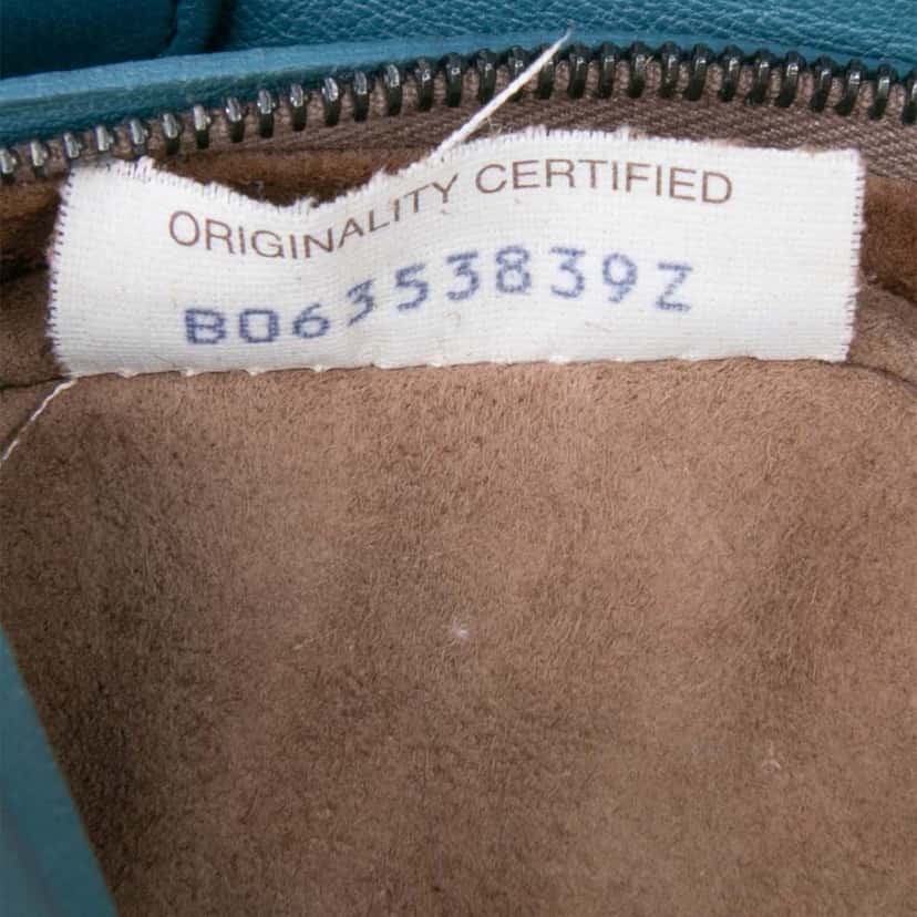 Bottega Veneta Intrecciato Trimmed Nappa Flap Crossbody Blue Leather Good condition - Box View