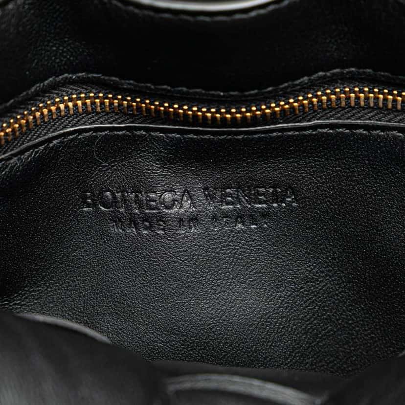 Bottega Veneta Nappa Intrecciato Padded Chain Cassette Satchel Black Leather Good condition - Box View