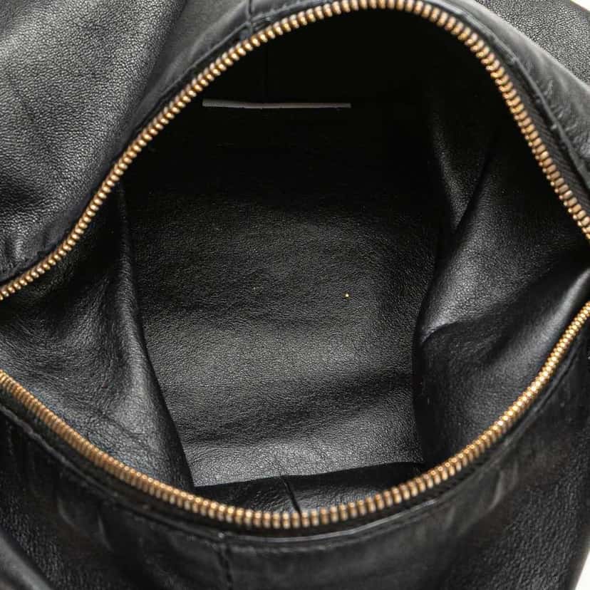 Bottega Veneta Mini Calfskin Double Knot Bag Black Leather Good condition - Model View