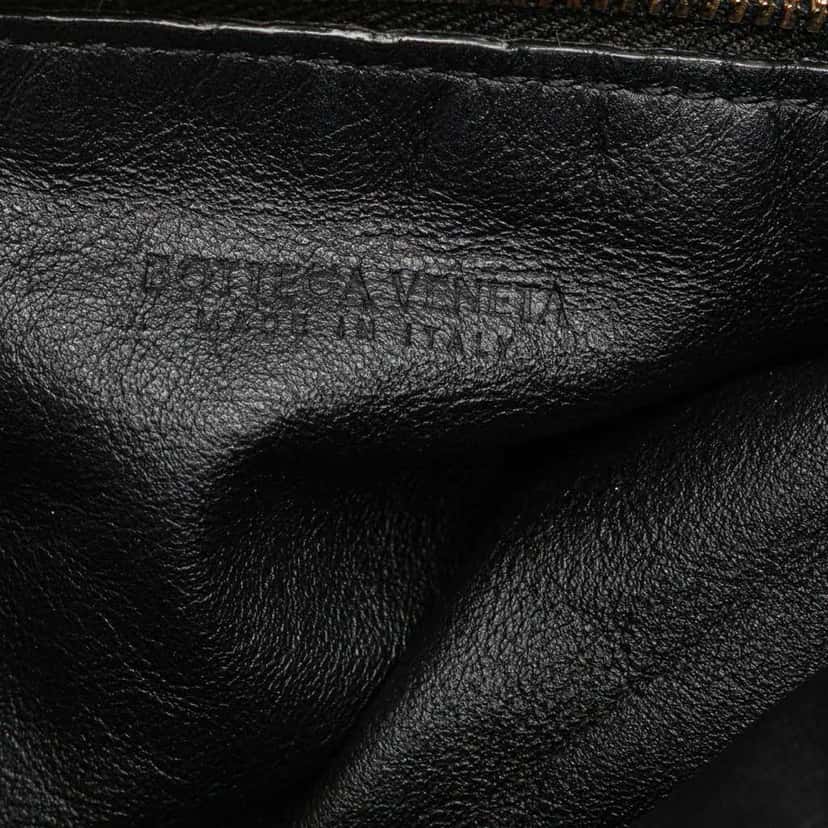 Bottega Veneta Mini Calfskin Double Knot Bag Black Leather Good condition - Box View
