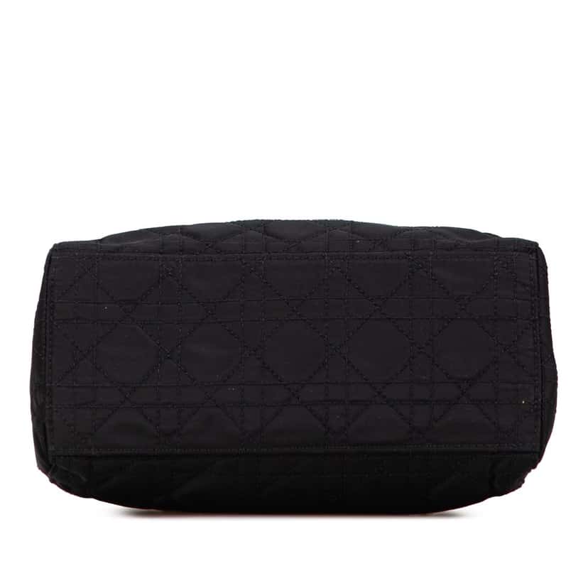 Dior Medium Nylon Cannage Lady Dior Black Fair condition - Inside View