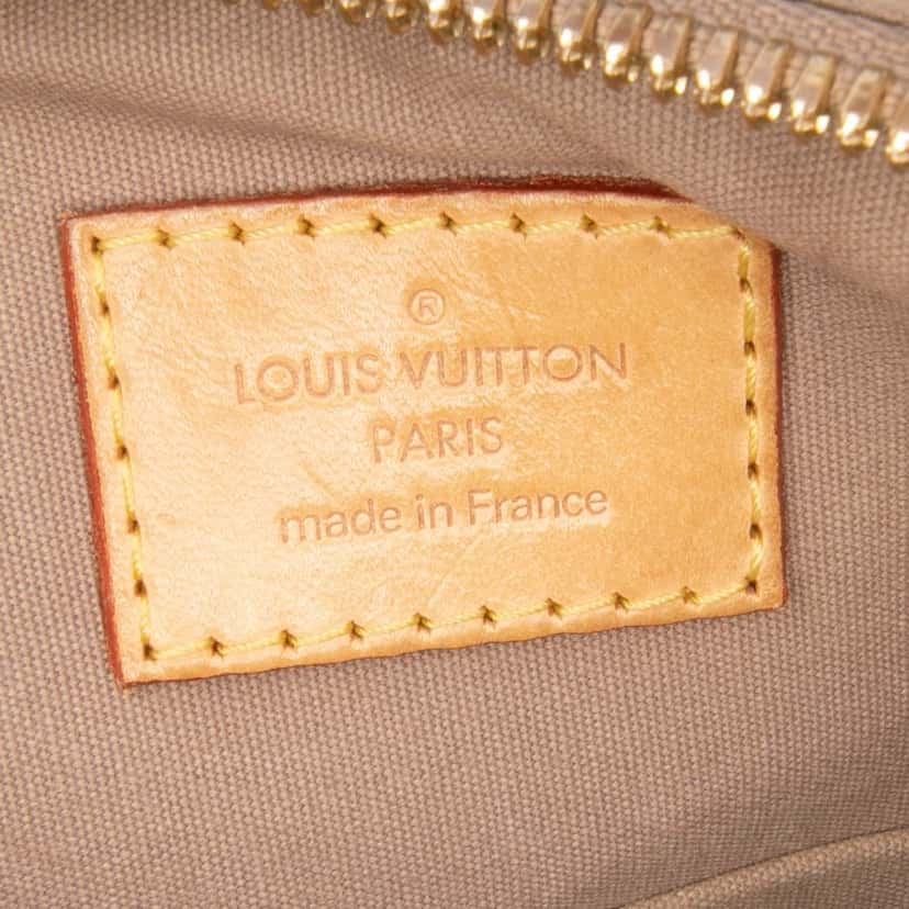 Louis Vuitton Monogram Vernis Alma PM Gold Leather Good condition - Box View
