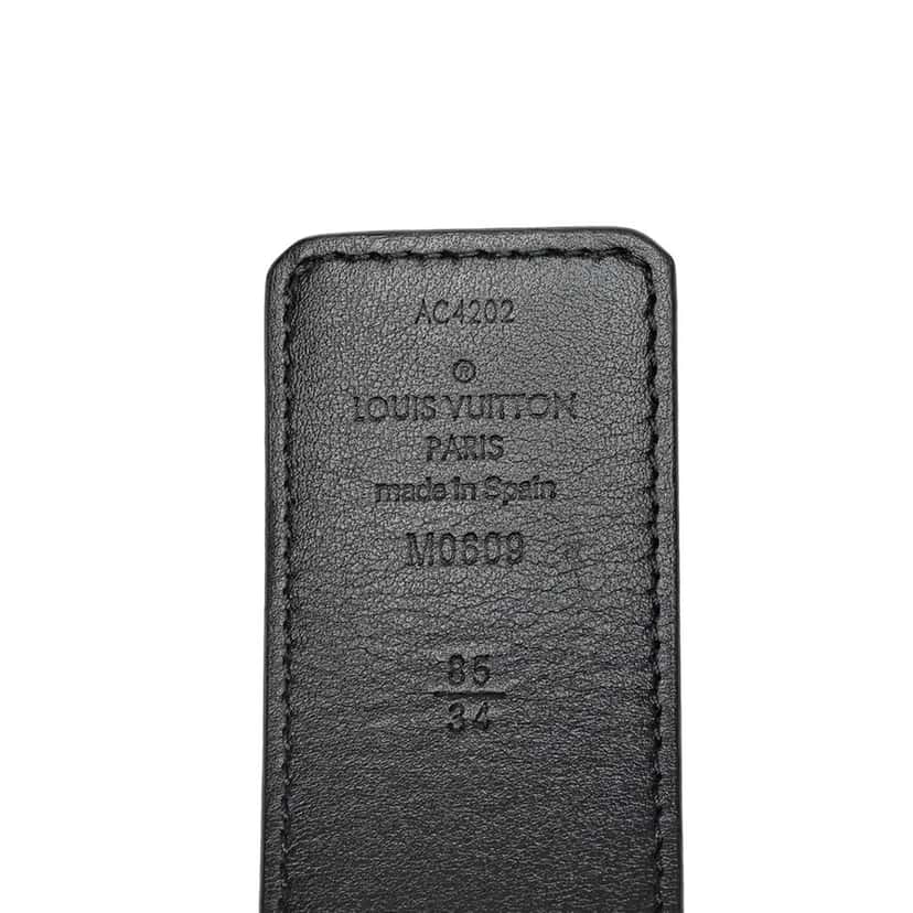 Louis Vuitton Monogram Eclipse LV Initiales Reversible Belt Black Canvas Good condition - Model View
