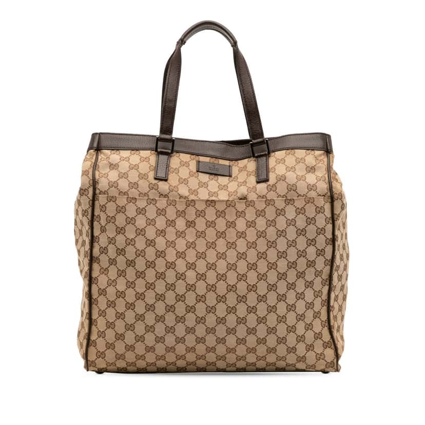 Gucci GG Canvas Tote Brown Canvas Good condition - Front View
