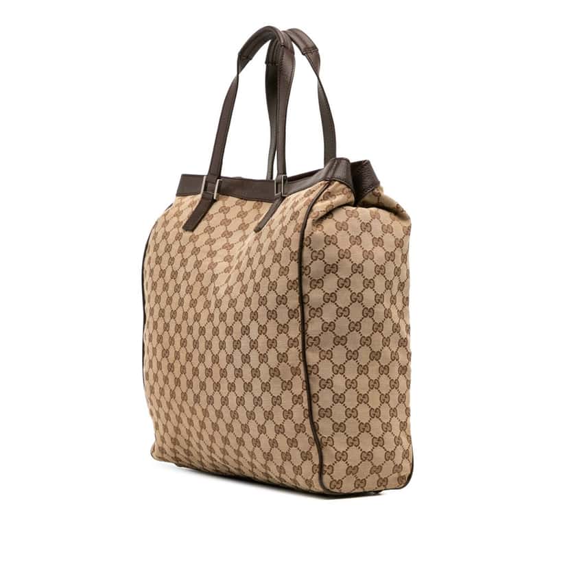 Gucci GG Canvas Tote Brown Canvas Good condition - Back View