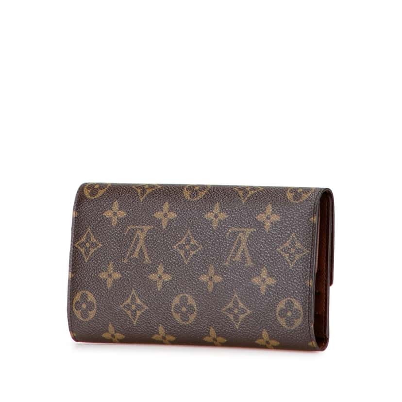 Louis Vuitton Monogram Sarah Long Wallet Brown Canvas Good condition - Back View