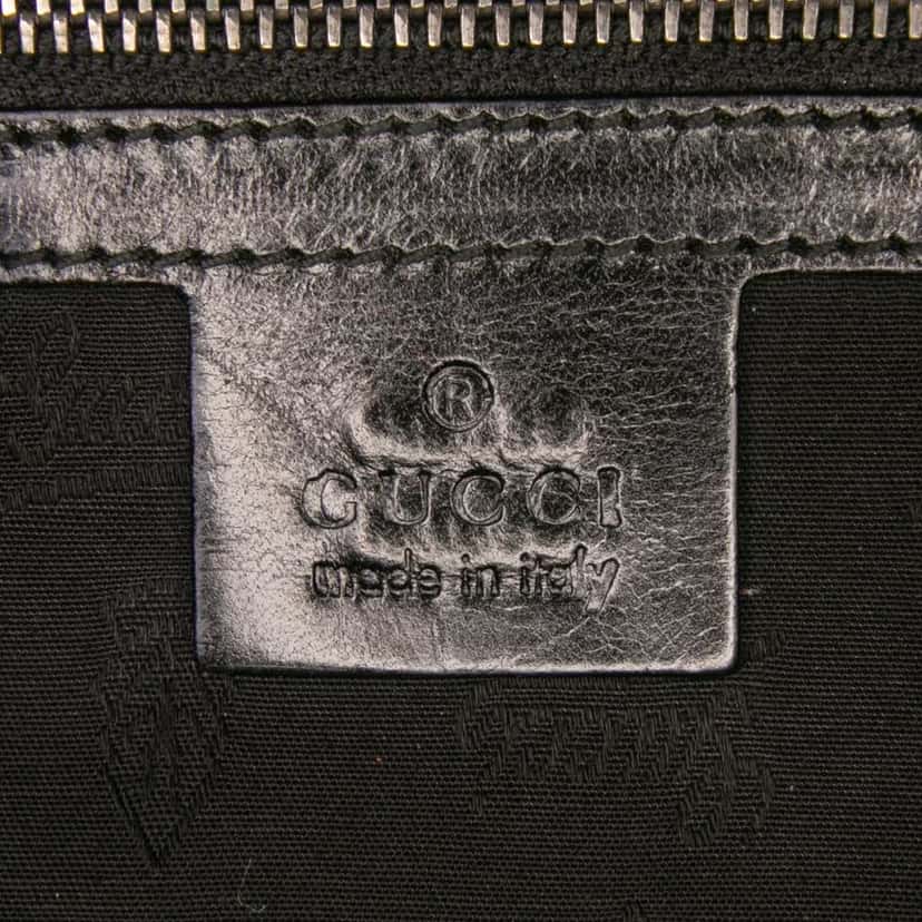Gucci GG Imprime Studded Shoulder Bag Black Canvas Good condition - Box View