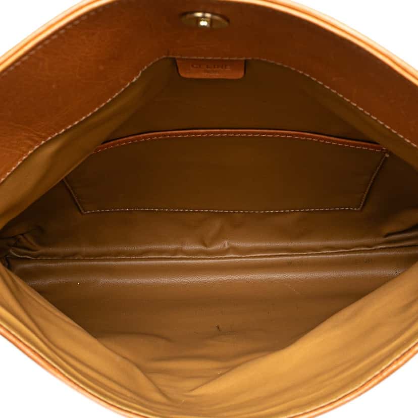 Celine Macadam Coated Canvas Clutch Brown Canvas Good condition - Model View
