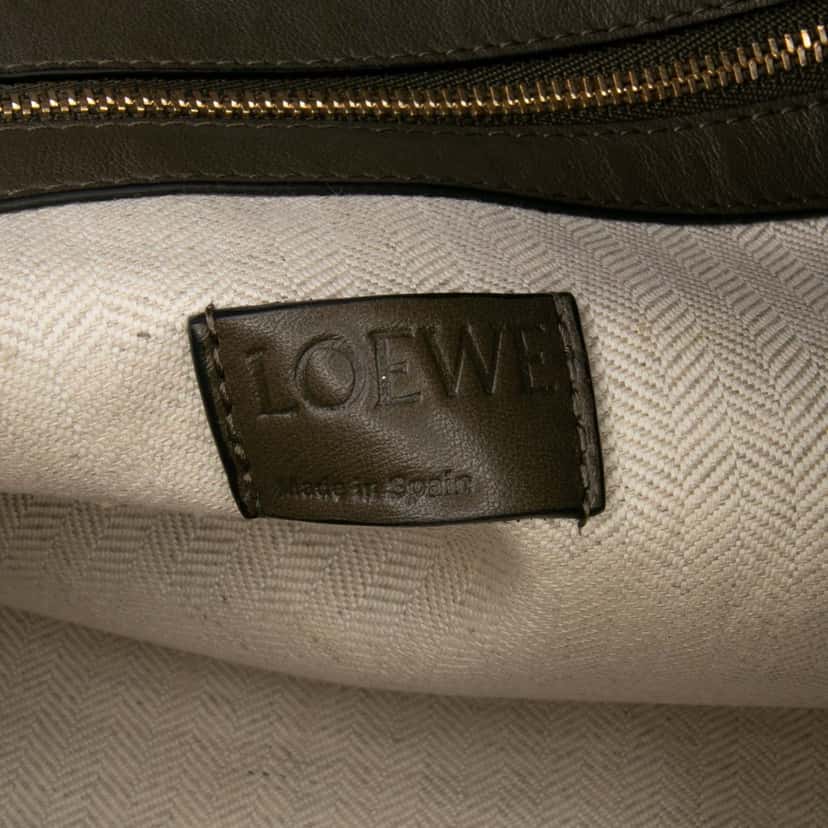 Loewe XL Calfskin Flamenco Knot Tote Brown Leather Good condition - Box View