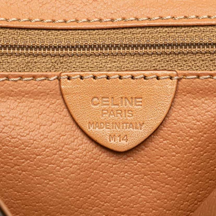 Celine Macadam Coated Canvas Crossbody Brown Canvas Good condition - Box View