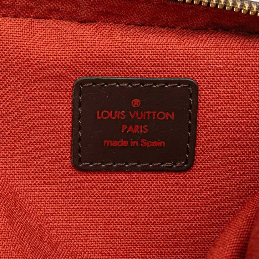 Louis Vuitton Damier Ebene Geronimos Brown Canvas Good condition - Box View