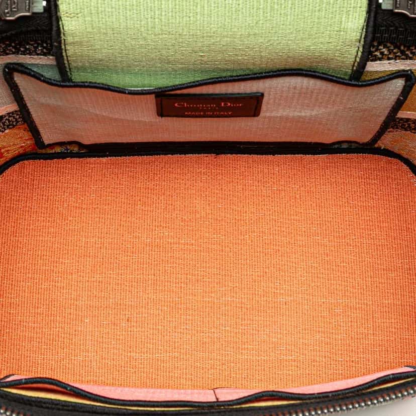 Dior Embroidered Canvas Dior In Lights Diortravel Vanity Case Pink Canvas Good condition - Model View