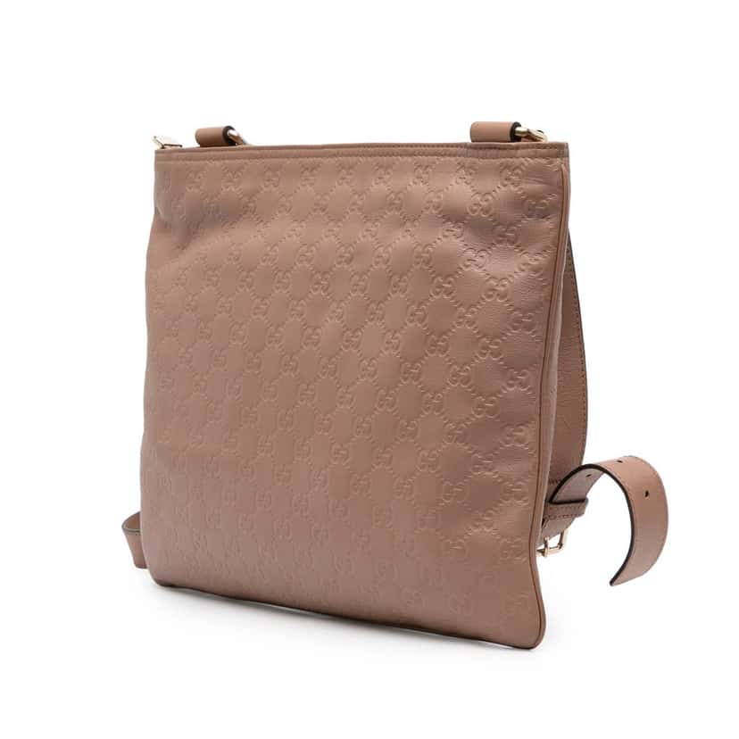 Gucci Guccissima Crossbody Brown Leather Good condition - Back View