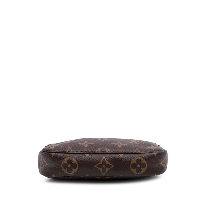 Louis Vuitton Monogram Mini Pochette Accessoires Brown Canvas Good condition - Inside View