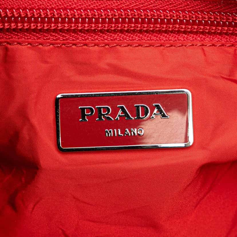 Prada Tessuto Tote Red Good condition - Box View