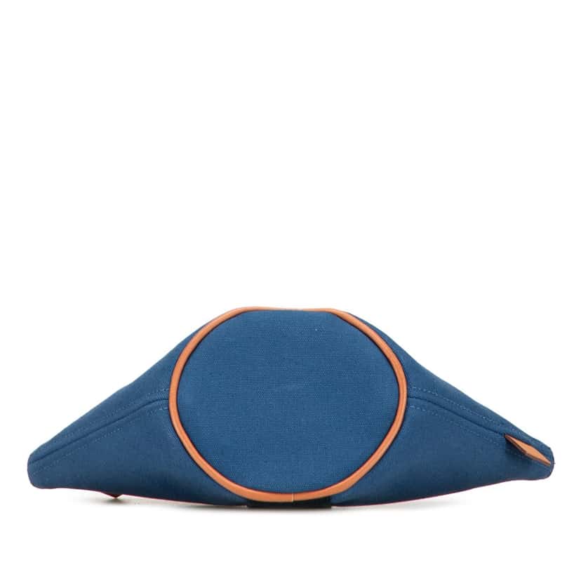 Hermès Mini Toile Palmyre Pouch Blue Canvas Very good condition - Inside View