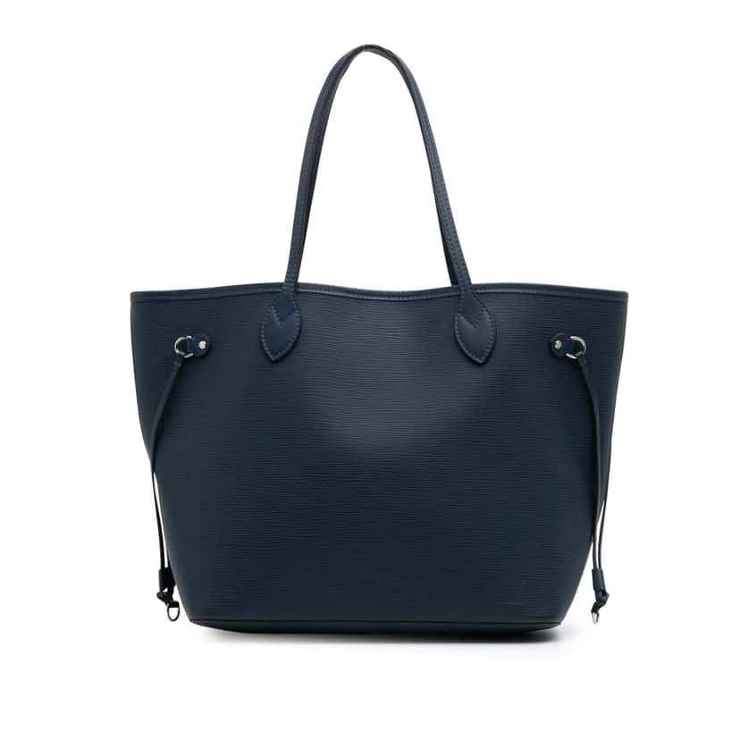 Louis Vuitton Epi Neverfull MM Blue Leather Good condition - Front View