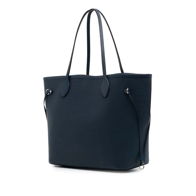 Louis Vuitton Epi Neverfull MM Blue Leather Good condition - Back View