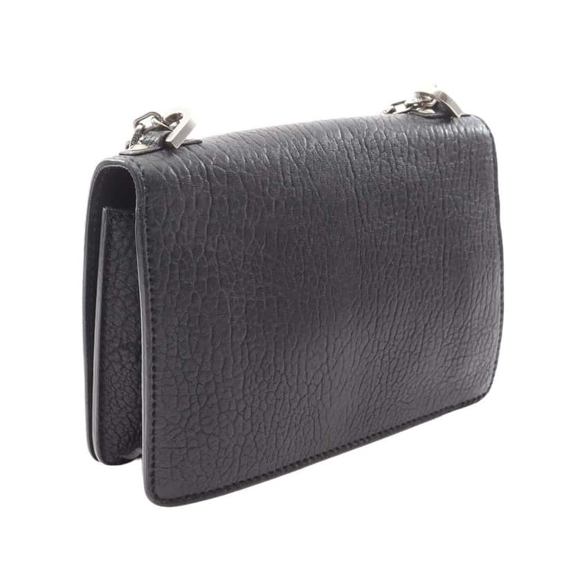 Dior Canyon Grained Lambskin Mosaic J Adior Chain Flap Black Leather Good condition - Back View