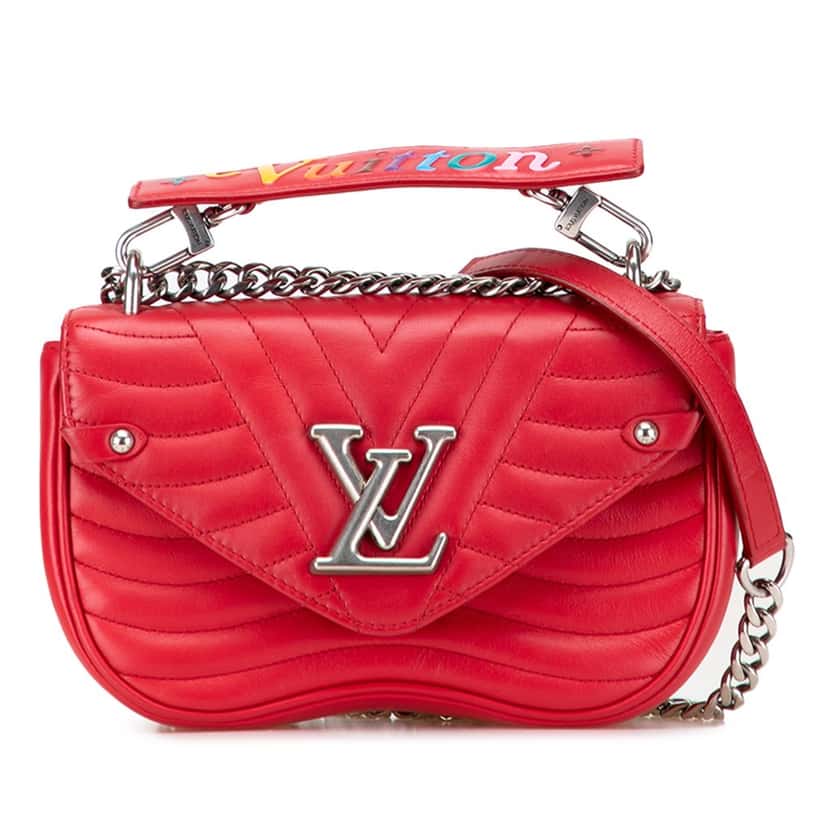 Louis Vuitton New Wave Chain Bag PM Red Leather Very good condition - Front View
