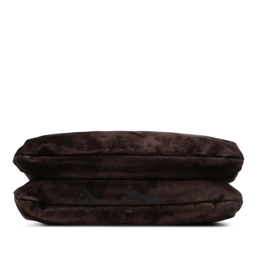 The Row Suede Bourse Shoulder Bag Brown Leather Good condition - Inside View