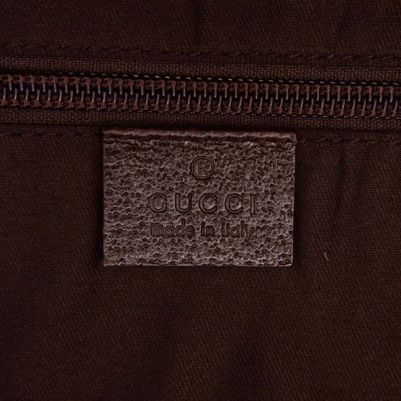Gucci GG Canvas Web Travel Bag Brown Canvas Good condition - Box View