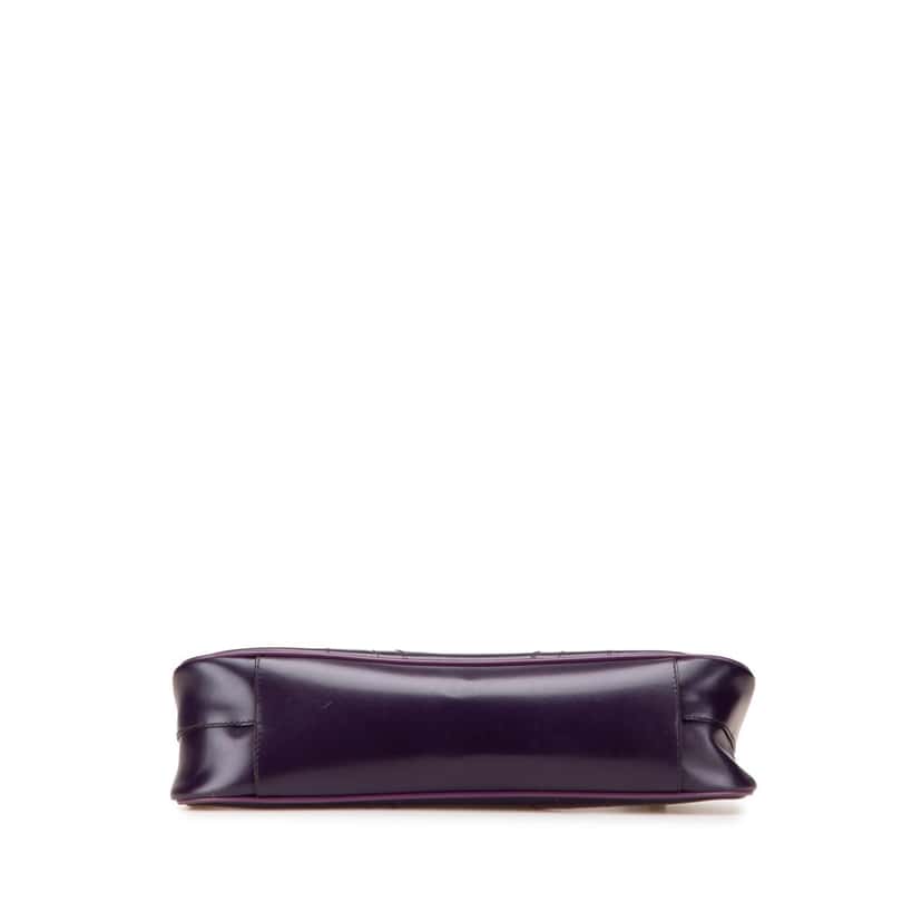 Prada Vitello Drive Shoulder Bag Purple Leather Good condition - Inside View