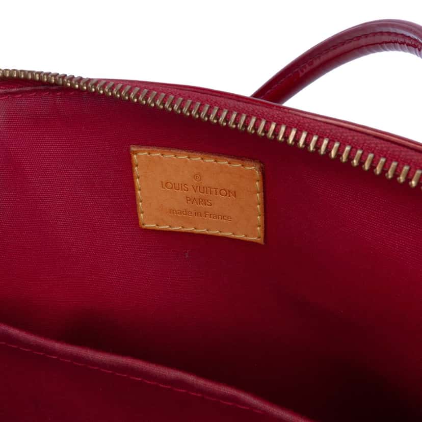 Louis Vuitton Monogram Vernis Sherwood GM Red Leather Good condition - Box View