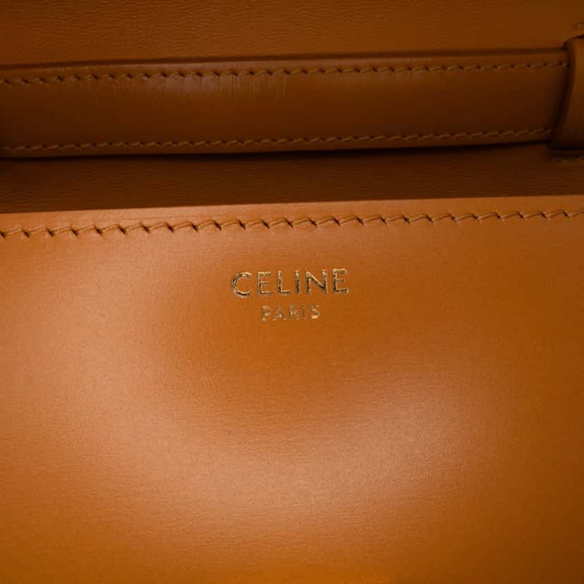 Celine Teen Calfskin Classic Box Orange Leather Good condition - Box View