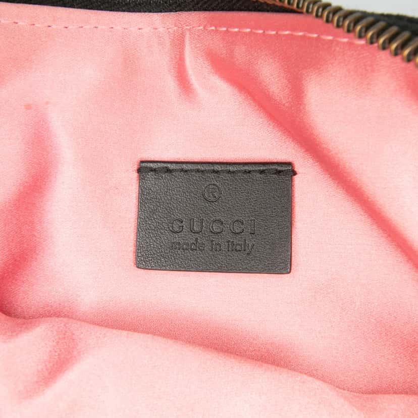 Gucci GG Marmont Matelasse Velvet Clutch Black Velvet Good condition - Box View
