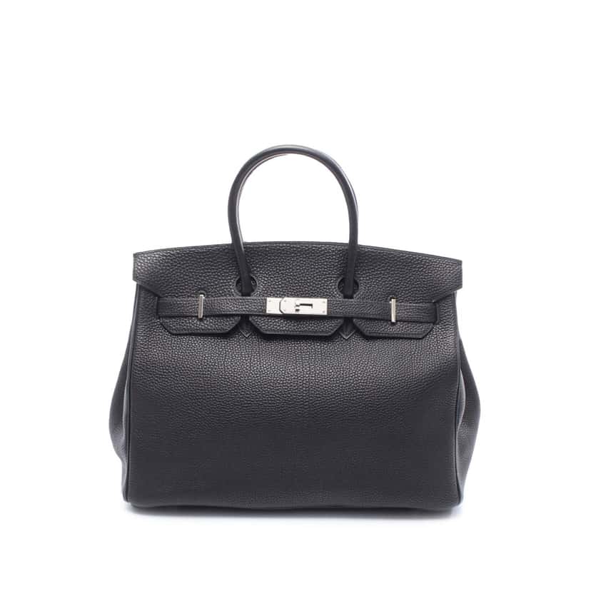 Hermès Togo Birkin Retourne 35 Black Leather Good condition - Front View