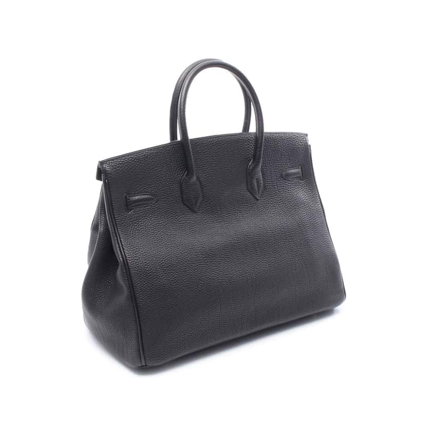 Hermès Togo Birkin Retourne 35 Black Leather Good condition - Back View