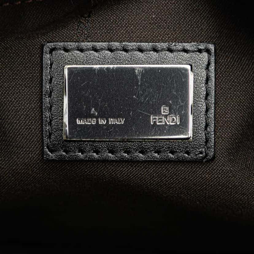 Fendi Zucchino Canvas Tote Brown Canvas Good condition - Box View