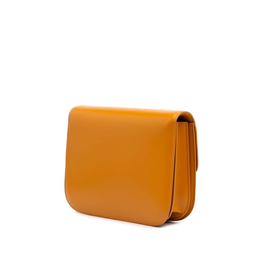 Celine Medium Calfskin Classic Box Orange Leather Good condition - Back View