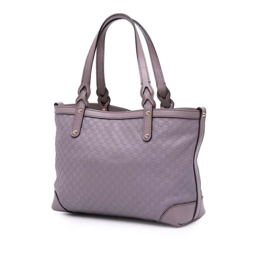 Gucci Guccissima Craft Tote Purple Leather Good condition - Back View