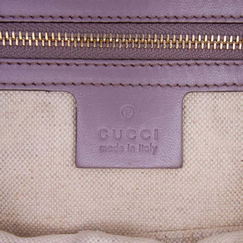 Gucci Guccissima Craft Tote Purple Leather Good condition - Box View