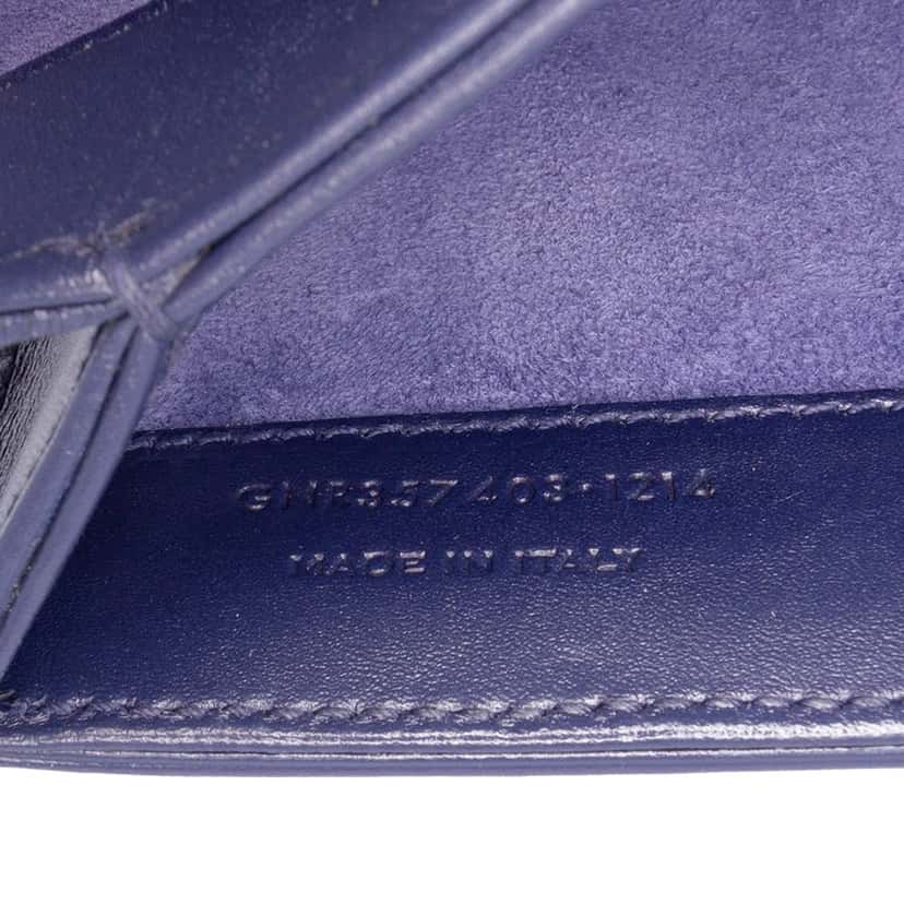 Saint Laurent Medium Leather Monogram Universite Bag Blue Leather Good condition - Box View