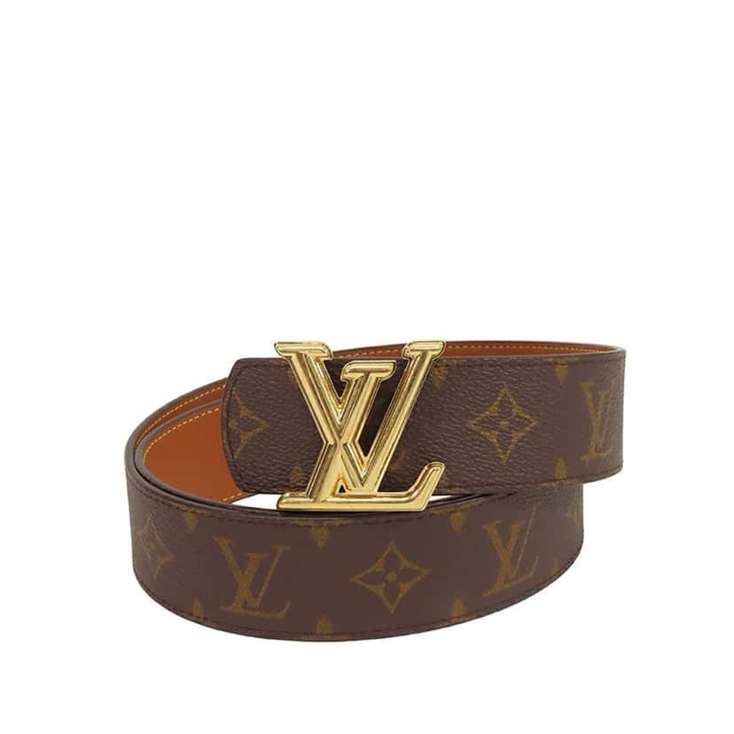 Louis Vuitton Monogram Initiales Reversible Belt Brown Canvas Good condition - Front View