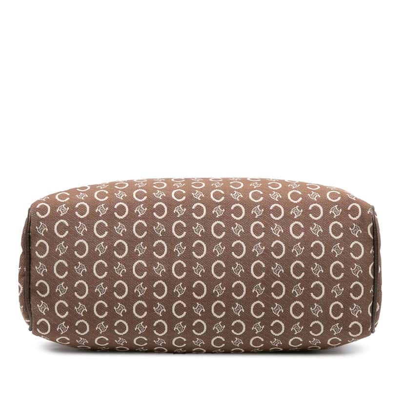 Celine C Macadam Canvas Tote Brown Canvas Good condition - Inside View