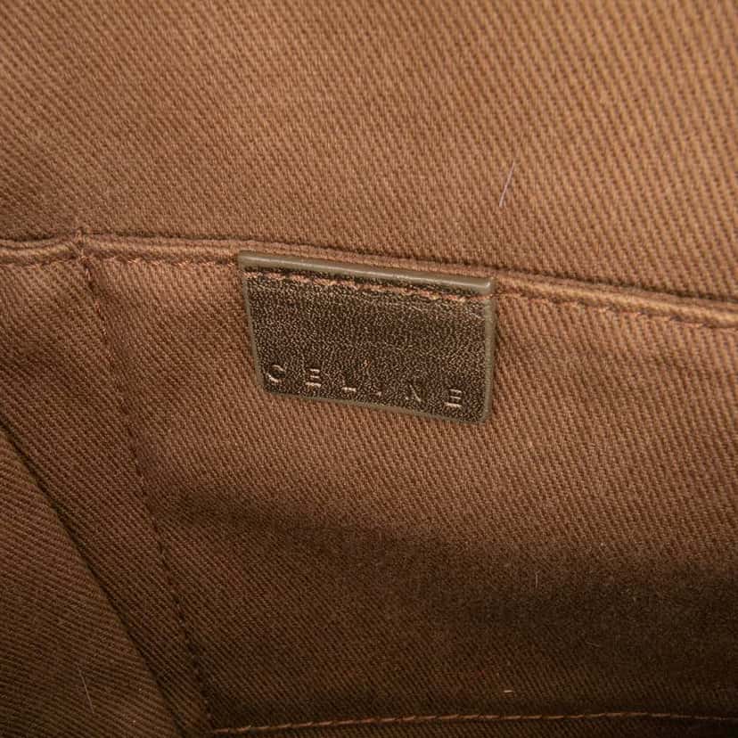 Celine C Macadam Canvas Tote Brown Canvas Good condition - Box View